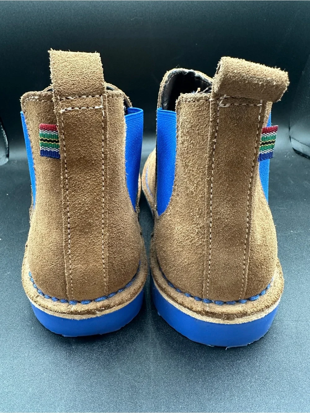 Veldskoen Chelsea J-Bay Suede Blue Boots Mens US 9 Womens US 11